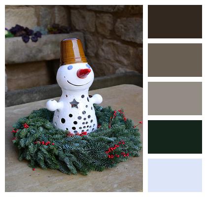 Snowman Christmas Decor Festive Image